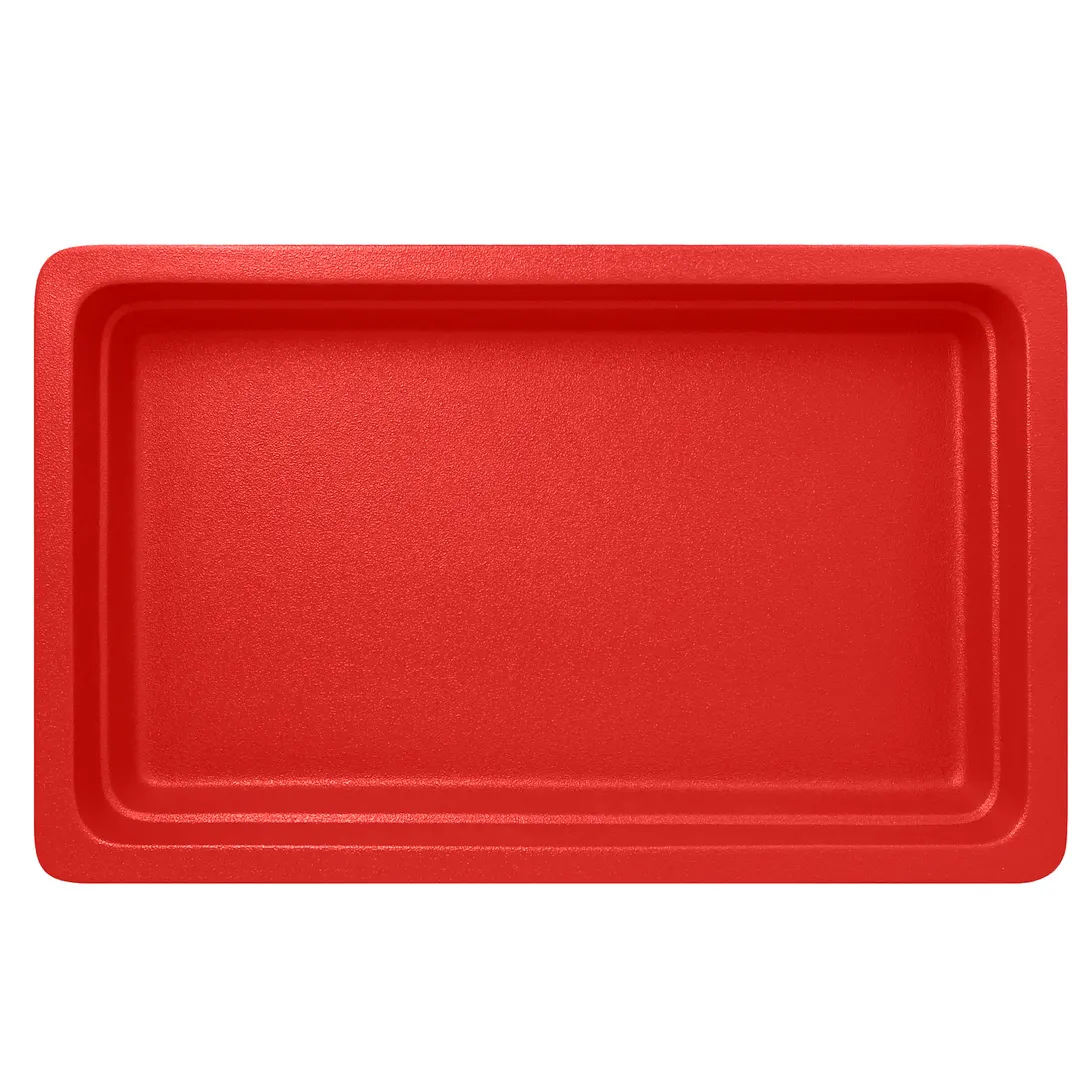 RAK Porcelain NFBU1.1BR Neo Fusion Gastronorm Pan, 4.5 Qt (246‑4/5 oz), Ember Red, China, Oven‑Safe