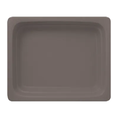 RAK Porcelain NFBU1.2CB - 1/2 Food Pan, 111.6 oz (12.8" x 10.4" x 2.6"), Brown, Microwave Safe - Case