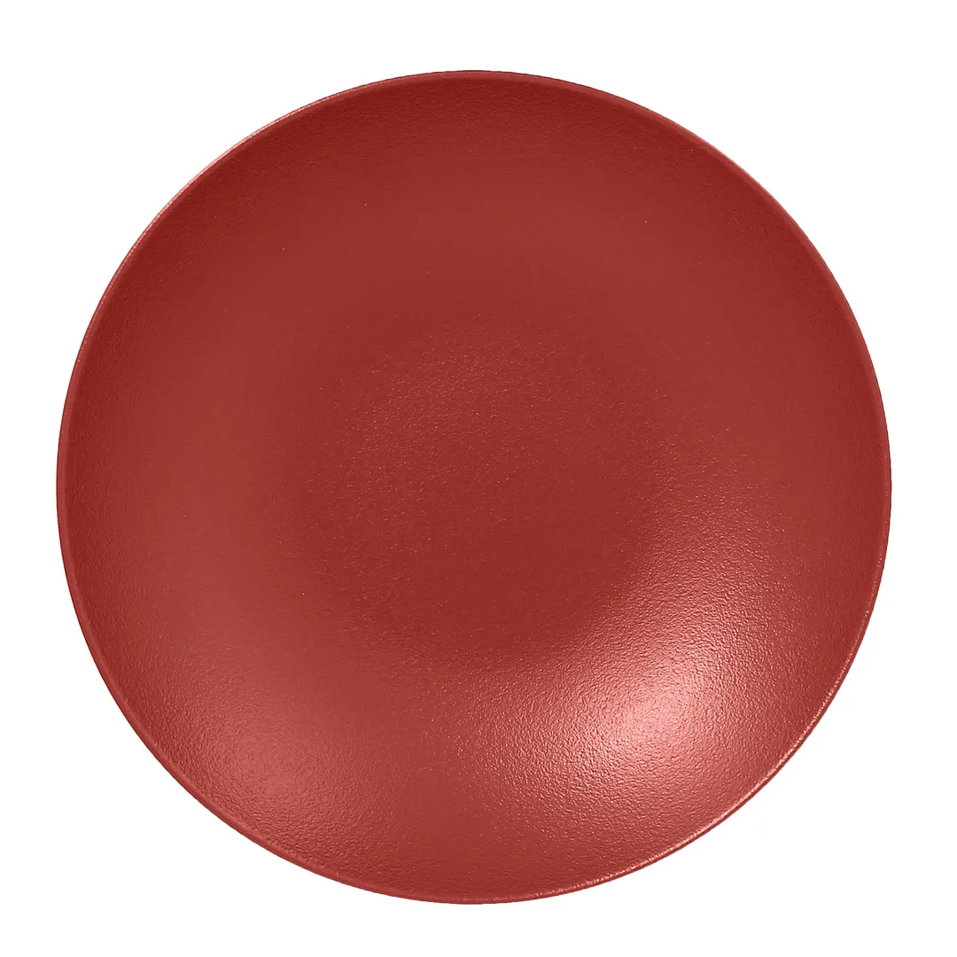 RAK Porcelain NFBUBC26DR Round Bowl, 10" Dia, 40.6 oz Magma Dark Red, Oven Safe - 12/Case