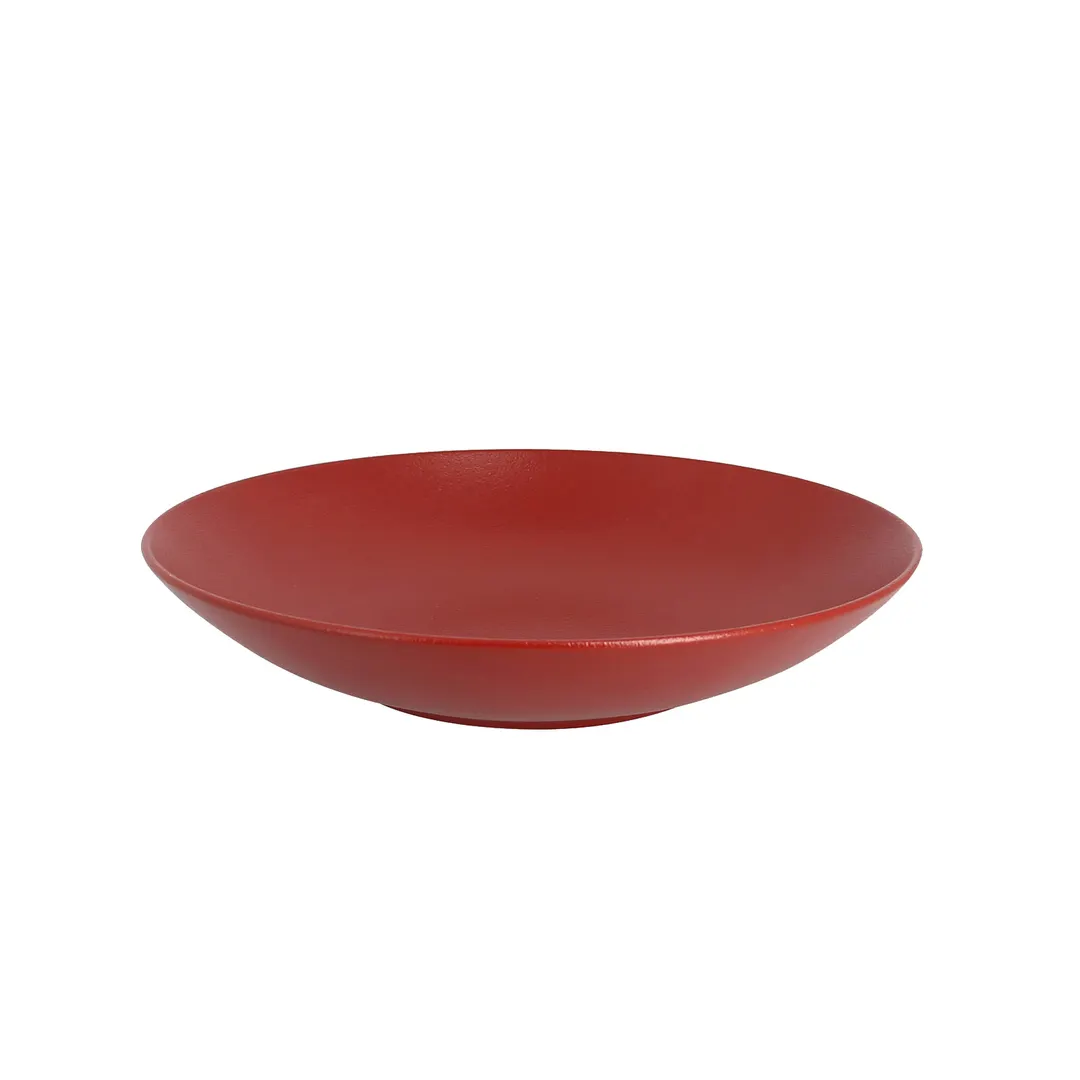 RAK Porcelain NFBUBC30DR - Round Bowl, 11" Dia, 64.25 oz (2 Qt), Red China, Dishwasher Safe - 6/Case