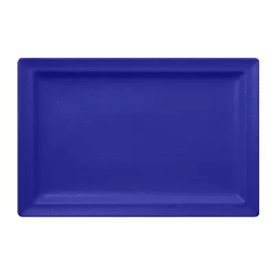 RAK Porcelain NFCLRP33BB Rectangular Plate 13" x 9.05" Berry Blue Porcelain Flat Edge Safe - 6/Case