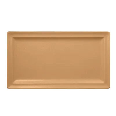 RAK Porcelain NFCLRP38PO Tonic Plate 14.95" L x 8.25" W Porcelain Peach Orange - 6/Case
