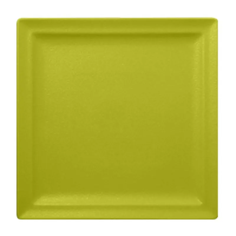 RAK Porcelain NFCLSP30KG Square Plate, 11.8" x 11.8", Flat Edge, Porcelain, Kiki Green - 6/Case