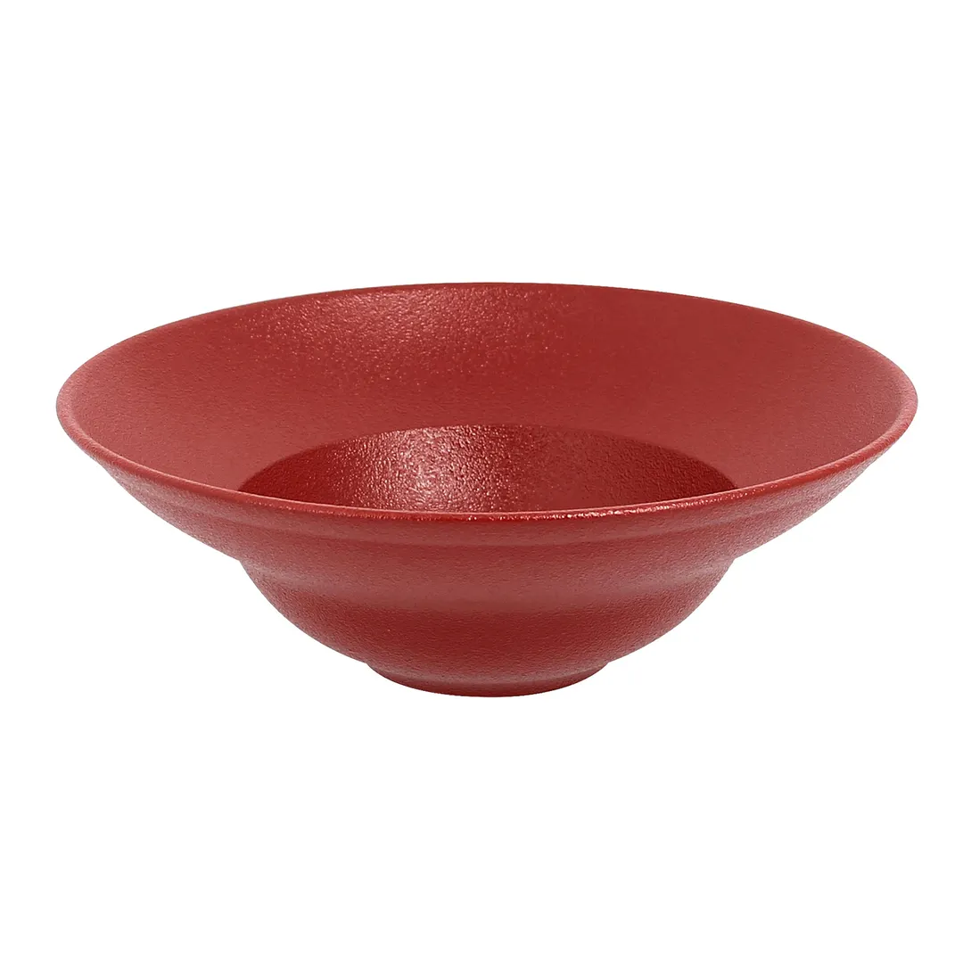 RAK Porcelain NFCLXD23DR - Round Bowl 9" 10.8 Oz Magma Dark Red Oven Safe - 6/Case
