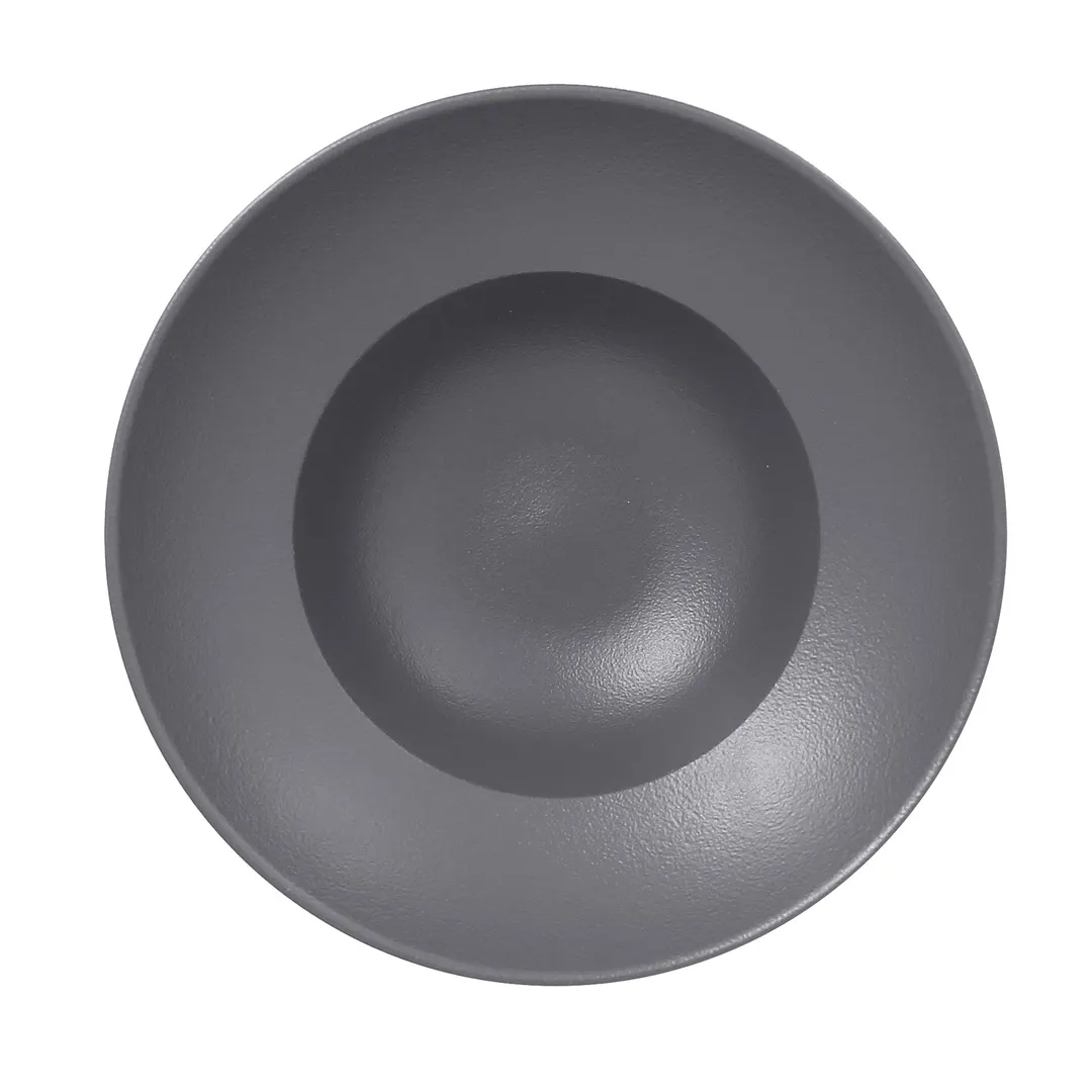 RAK Porcelain NFCLXD23GY - Round Bowl, 9" Dia, 10.8 oz, Gray China, Dishwasher Safe - 6/Case