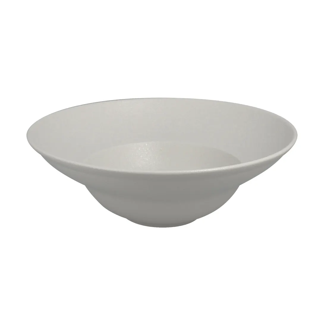 RAK Porcelain NFCLXD23WH - 9" Bowl, 10.8 oz, Sand White, Deep Rim, Oven/Microwave Safe - 6/Case