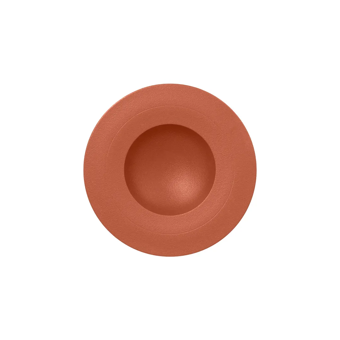RAK Porcelain NFGDDP23BW - 9" Terra Brown Round China Bowl, 7.45 oz, Lead‑Free, Oven Safe - 6/Case