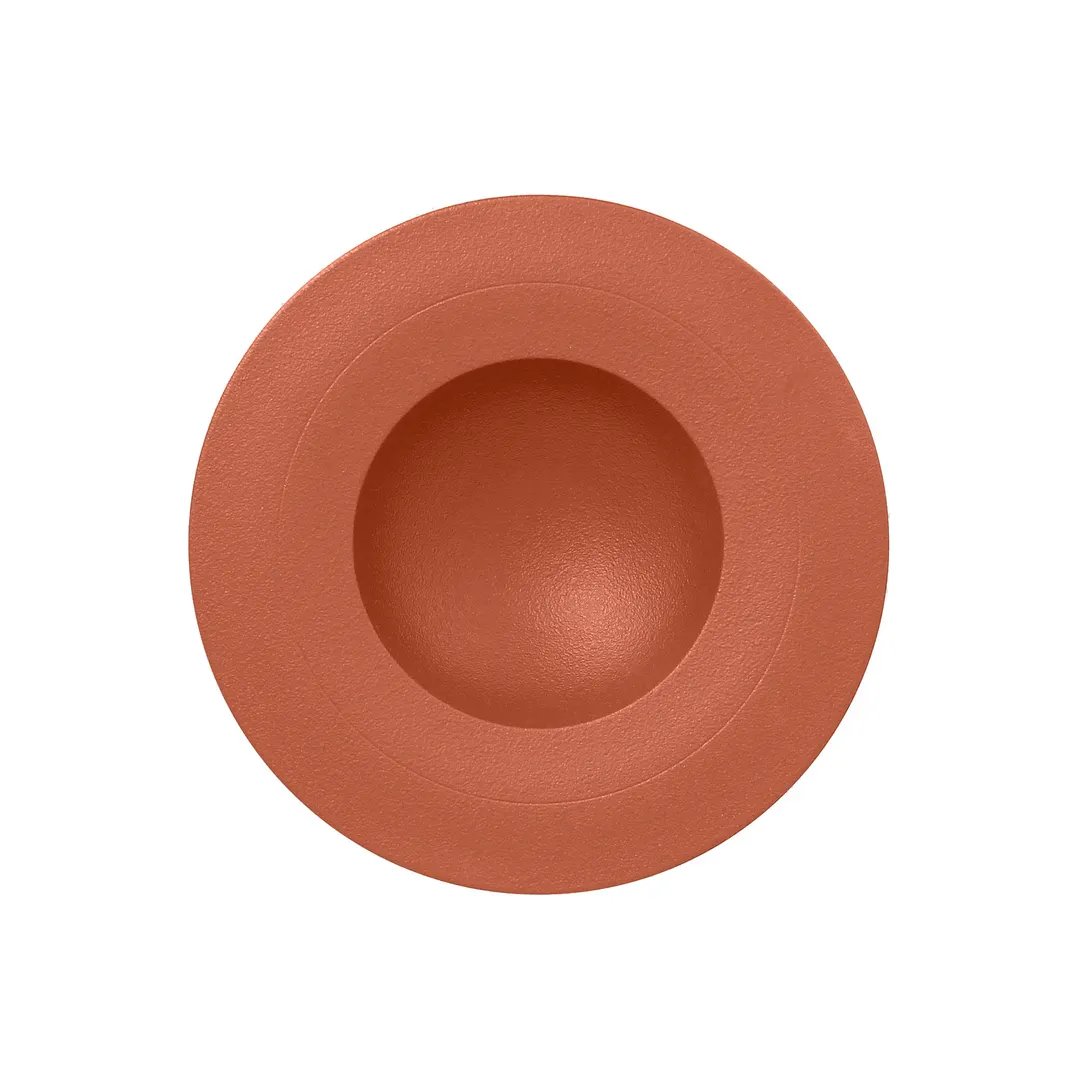 RAK Porcelain NFGDDP29BW Round Bowl, 12 Oz 11" Dia, Terra Brown China, Break-Resistant, Safe - 6/Case