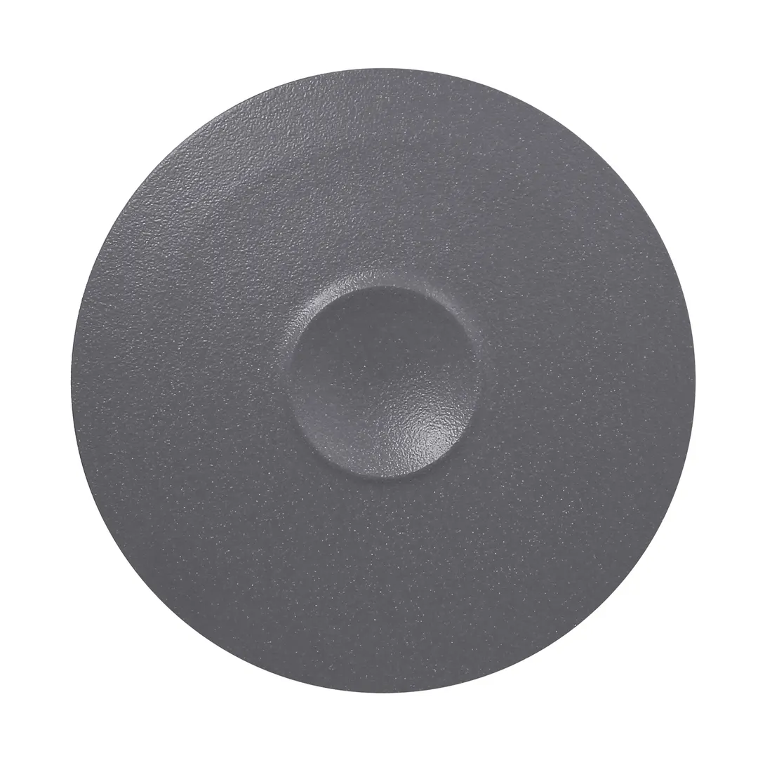 RAK Porcelain NFMRFP30GY 12" Round Stone Gray China Plate, Break‑Resistant, Lead‑Free - 6/Case