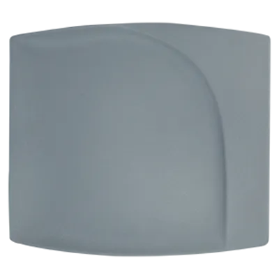 RAK Porcelain NFMZSP32PG Plate, 12"-3/5" x 11"-2/5", Pitaya Grey Porcelain, Dishwasher Safe - 6/Case