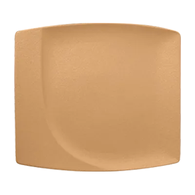 RAK Porcelain NFMZSP32PO Tonic Square Plate, 12.6" x 11.4", Porcelain, Peach Orange - 6/Case
