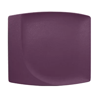 RAK Porcelain NFMZSP32PP - Square Plate 12"3/5" x 11"2/5" Purple Porcelain Dishwasher Safe - 6/Case