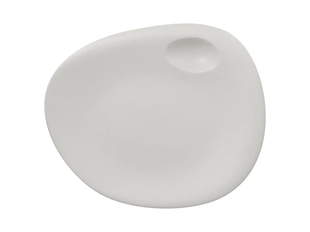 RAK Porcelain NFNBFP31WH Neo Fusion Dinner Plate, 12.25" x 10.44" x 0.67" White Porcelain - 6/Case