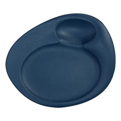 RAK Porcelain NFNBFP32TB Dinner Plate 12‑3/5" x 10‑7/16" Teal Blue Porcelain Dishwasher Safe - 6/Case