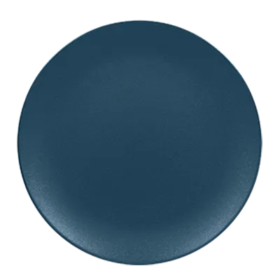RAK Porcelain NFNNPR15TB Round Plate 5.9" Diameter Teal Blue Coupe Rim, Dishwasher Safe - 24/Case