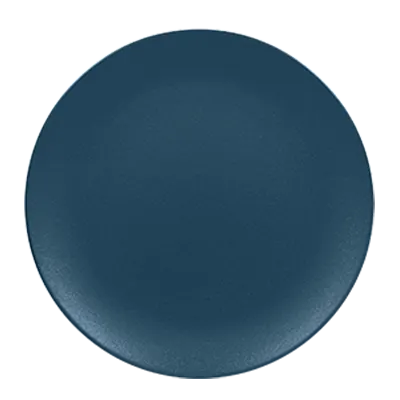 RAK Porcelain NFNNPR21TB Round Plate 8¼" Teal Blue Porcelain Dishwasher Microwave Safe - 12/Case