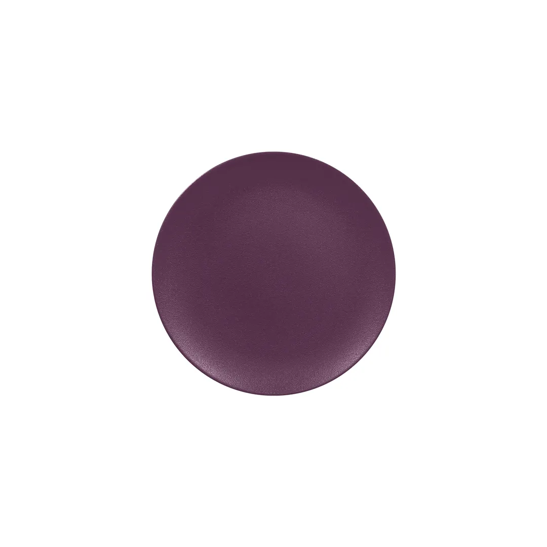 RAK Porcelain NFNNPR24PP - Mellow Round Plate 9.438" (9-7/16) Purple Porcelain Rim Safe - 12/Case