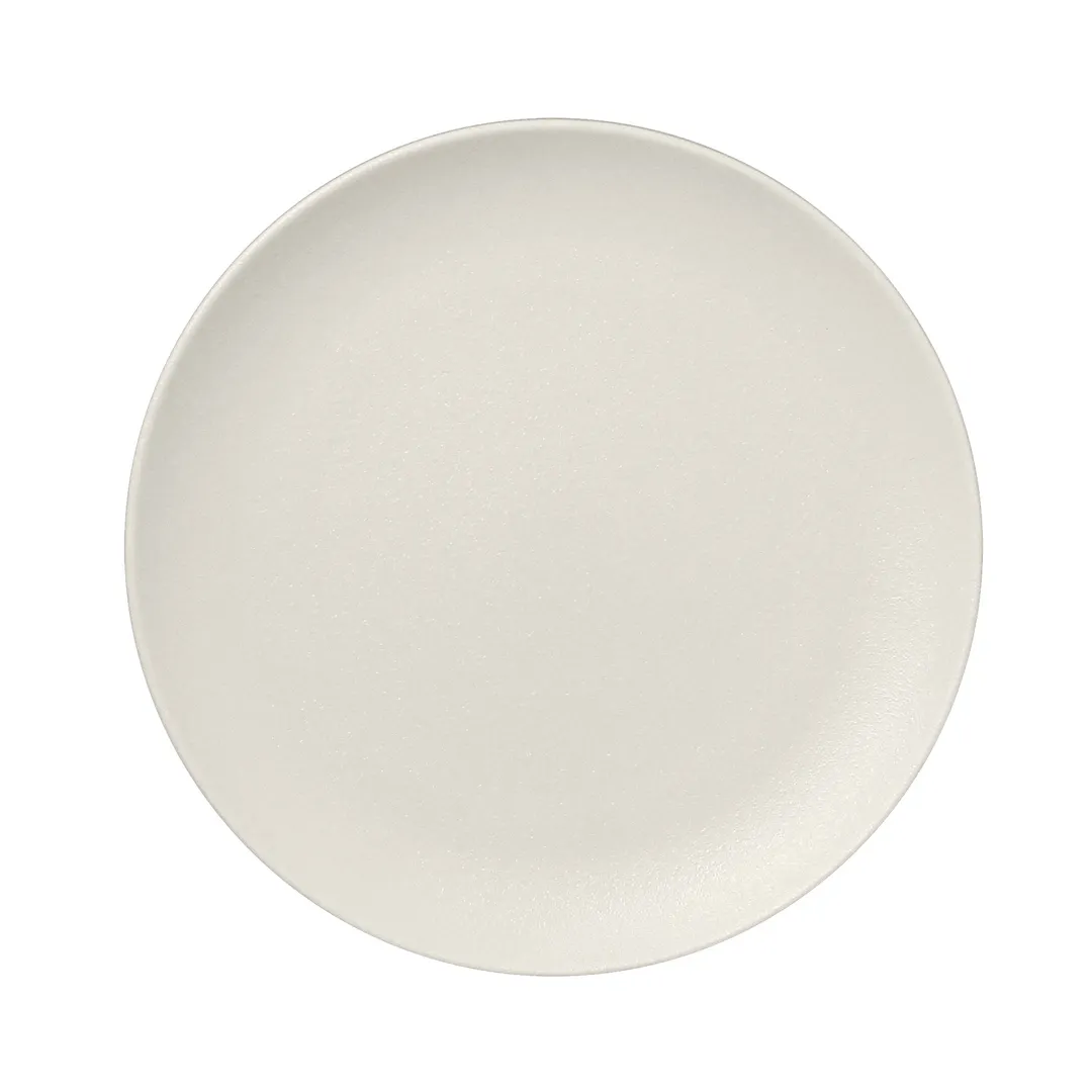 RAK Porcelain NFNNPR24WH - 9½" Round China Plate Rim White Oven/Microwave/Dishwasher Safe - 12/Case
