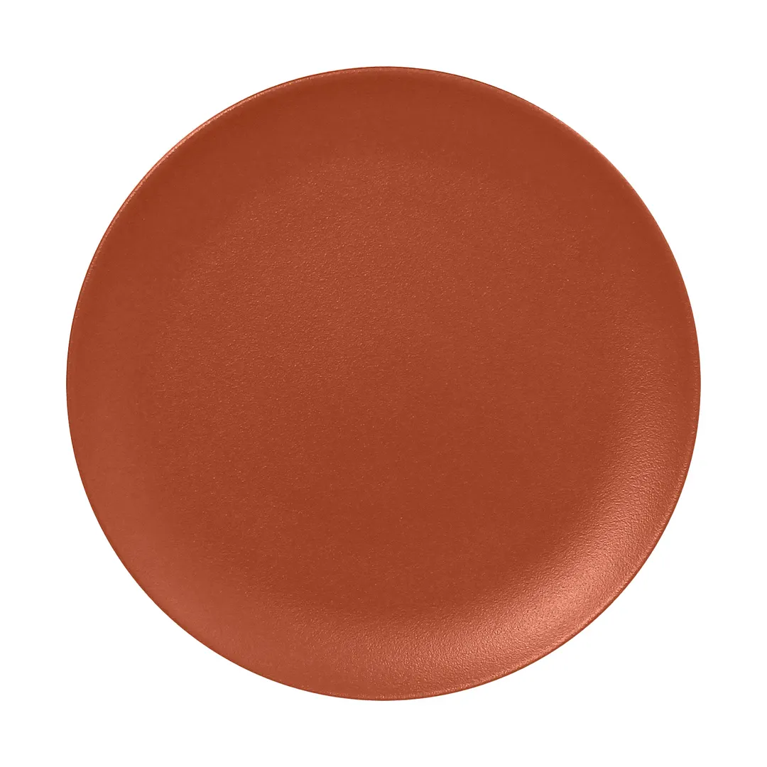 RAK Porcelain NFNNPR29BW - Neo Fusion Round Plate, 11.5" Dia, Brown, Oven/Microwave Safe - 12/Case