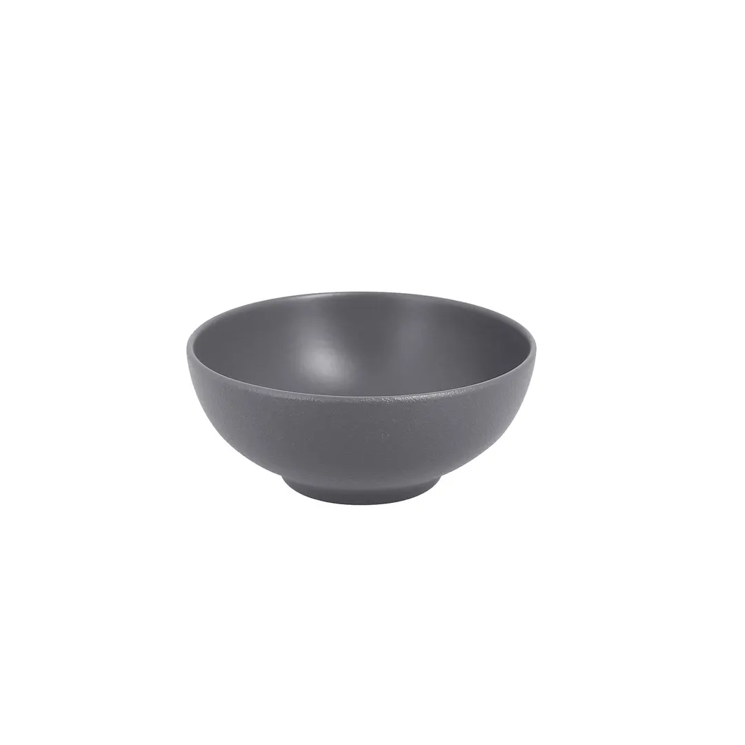 RAK Porcelain NFOPNB15GY - Round Noodle Bowl 6" 21 oz Stone Gray China, Oven/Microwave Safe - 6/Case