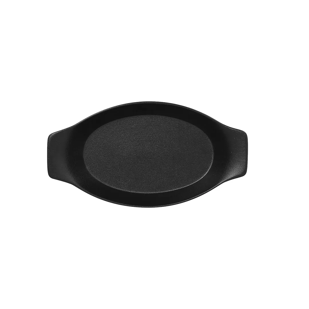 RAK Porcelain NFOPOD25BK - Oval Baking Dish 11 oz (9" x 5"), Black, Oven Safe - 24/Case