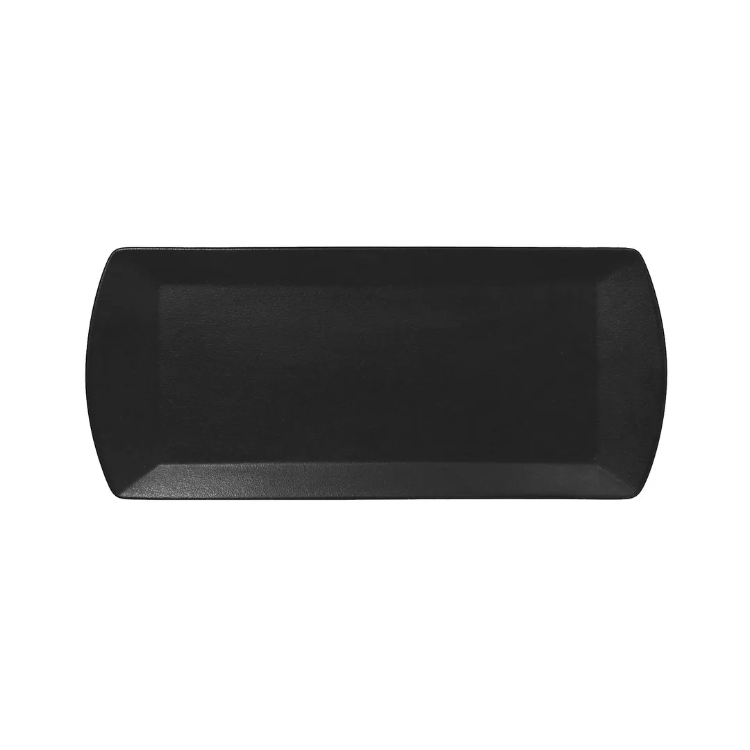 RAK Porcelain NFOPSP35BK Sandwich Tray, Rectangular 13.8" x 5.9", Black China, Dishwasher Safe - 12/Case