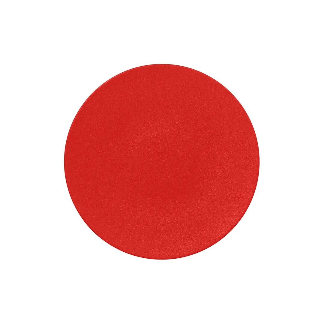 RAK Porcelain NFSPCP29BR Fusion Round Plate 11"-3/7" Ember Red Rim China, Dishwasher Safe - 6/Case