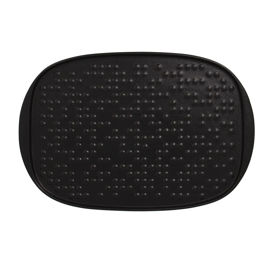 RAK Porcelain NFSTREP33 - Rectangular 13" x 8.65" Porcelain Plate Black, Oven Safe - 12/Case