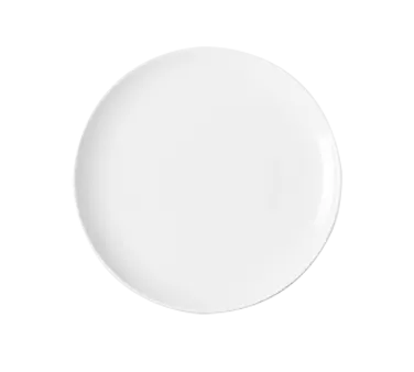 RAK Porcelain NNPR28 - 11" Round Coupe Rim Porcelain Plate, Nano Finish, Flat Design - 12/Case
