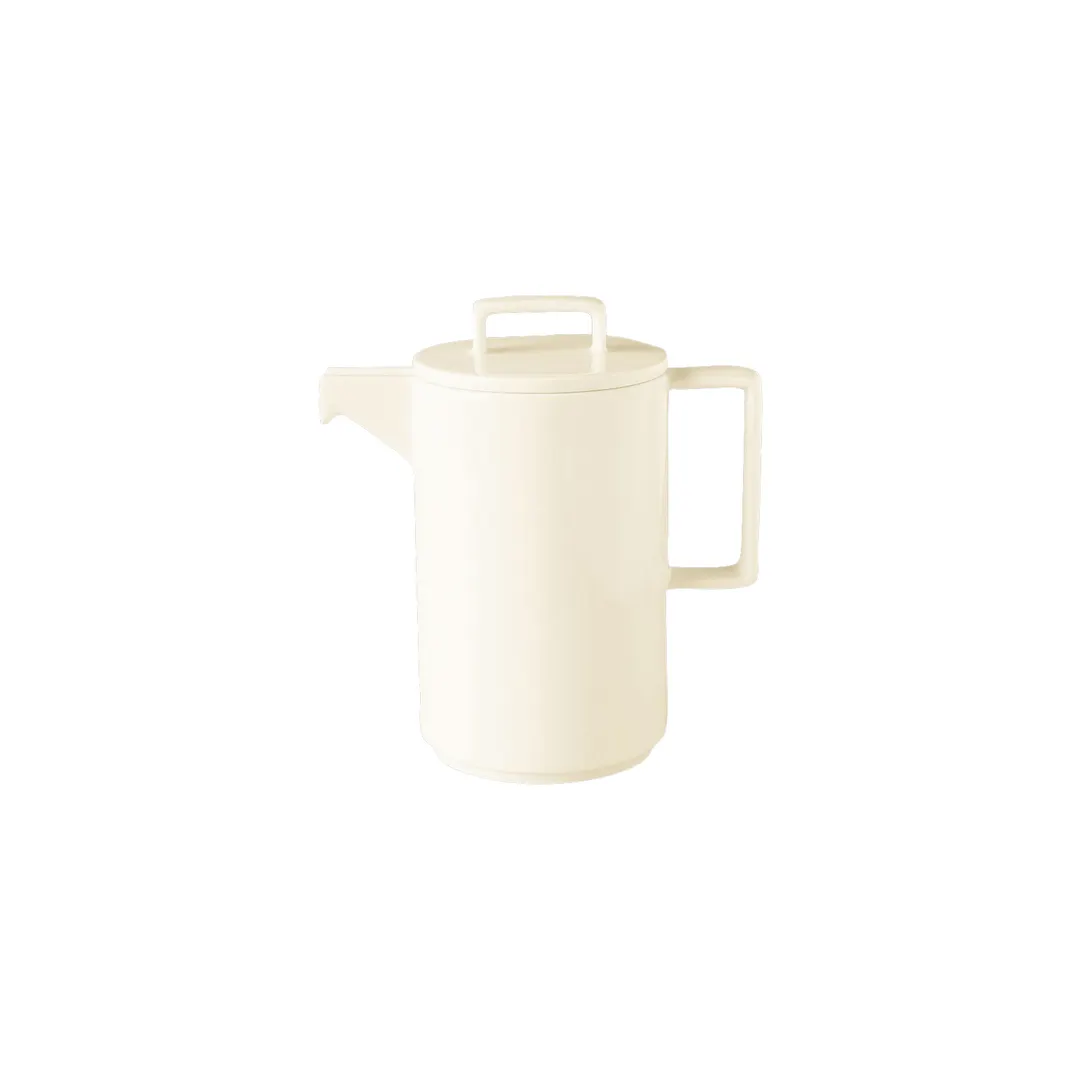 RAK Porcelain NOCP100 - Nordic Coffee Pot 33.8 oz Porcelain Ivoris with Lid, Dishwasher Safe - 1/Case