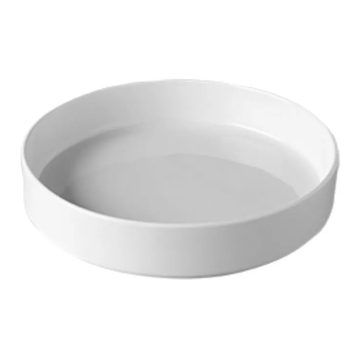 RAK Porcelain NODP27 - Round Deep Bowl, 10" Dia x 1-9/16" H, 47 oz, Dishwasher Safe - 6/Case