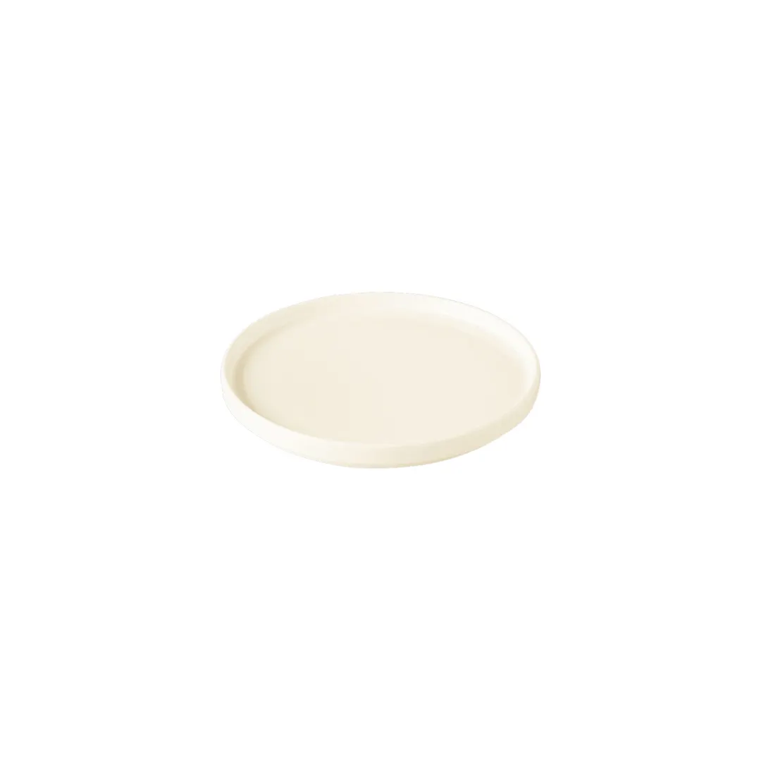RAK Porcelain NOLD23 - Round Porcelain Plate 9.1" Diameter Flat Rimless Dishwasher Safe - 6/Case