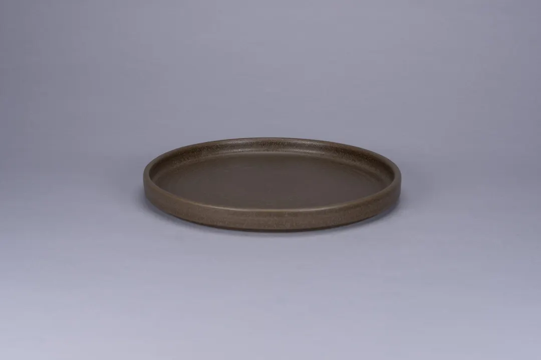 RAK Porcelain NOLD23SDB - 9" Round Dark Brown Ceramic Plate, Dishwasher Safe - 6/Case