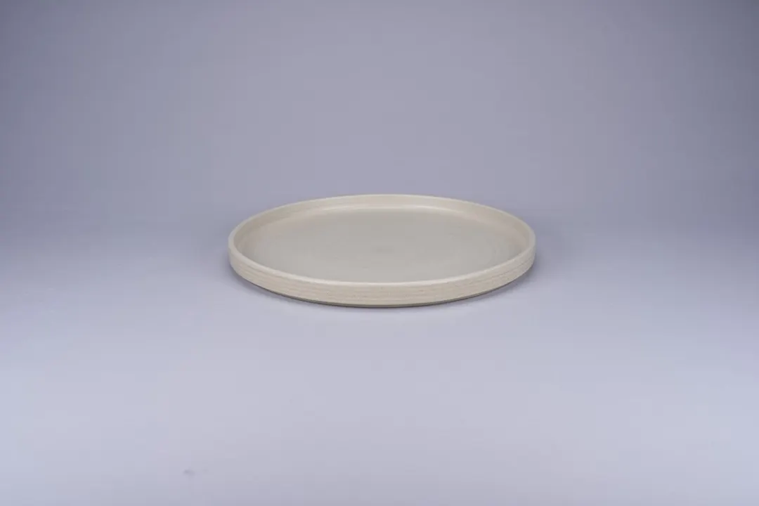 RAK Porcelain NOLD27SGE - 10.7" Grey Rimless Stackable Plate, Porcelain, Multi‑Safe - 6/Case
