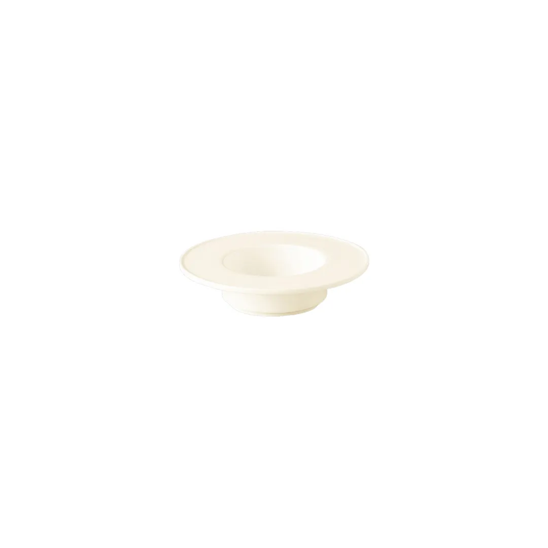 RAK Porcelain NOSA1 - Round Porcelain Saucer 3" Diameter, Dishwasher & Microwave Safe, 12/Case