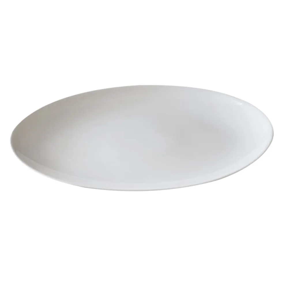 RAK Porcelain ONOP21 Orion Oval Platter, 8¼" x 5⅞" Rimless White Porcelain - 12/Case