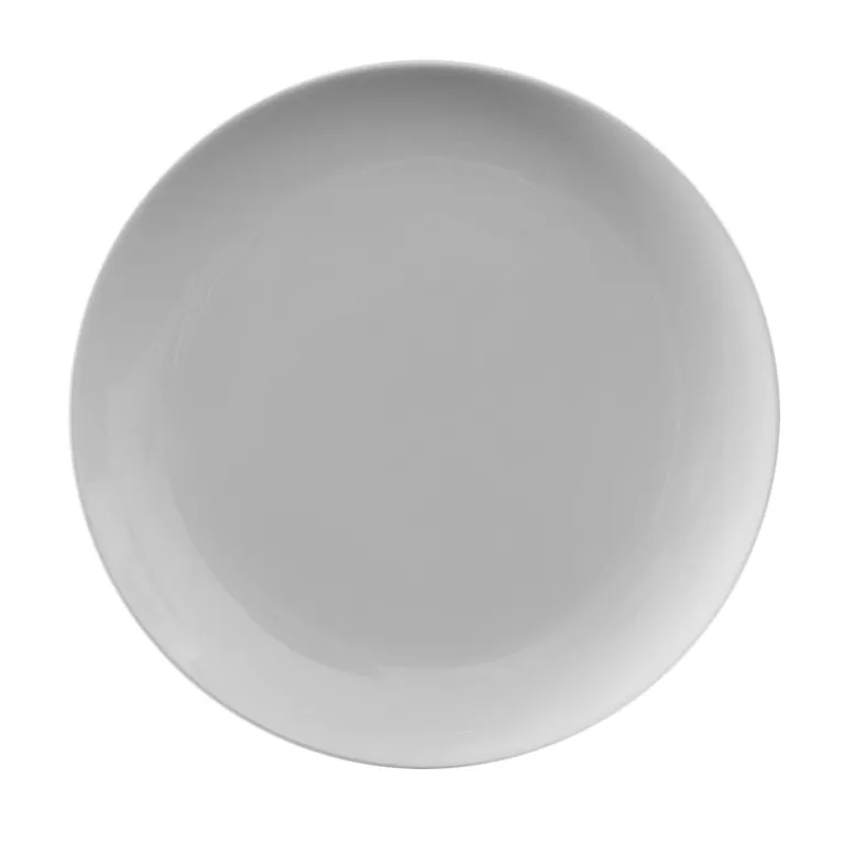 RAK Porcelain ONPR28 Orion Round Plate, 11" Diameter, Rimless White Porcelain Dinnerware - 12/Case
