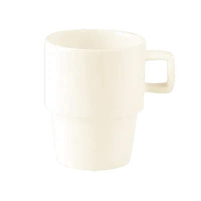 RAK Porcelain OPBMG23 Baltic Mug, 7-3/4 oz White Porcelain, Handle, Dishwasher Safe - 12/Case