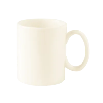 RAK Porcelain OPSMG09 Mini Max Mug, 4 oz (2" x 2-1/2"), White Porcelain, Dishwasher Safe - 12/Case