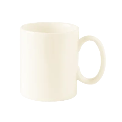 RAK Porcelain OPSMG18 Mini Sunshine Mug, 7 oz (2.5" x 3"), White Porcelain, Dishwasher Safe - 12/Case