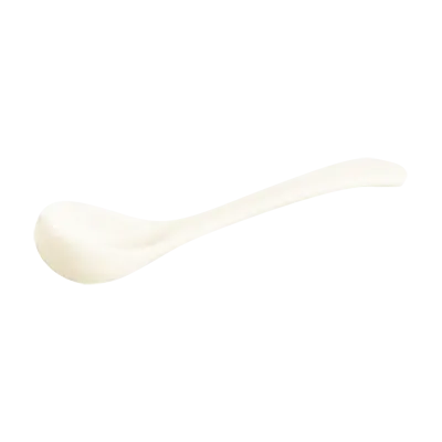 RAK Porcelain OPSP12 - Condiment Spoon, 4½" x 1" Dia x ¾" H, Porcelain, Dishwasher Safe - 12/Case