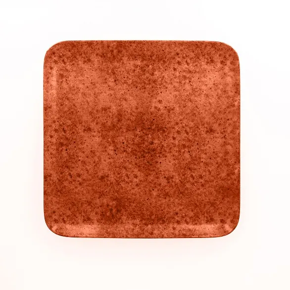 RAK Porcelain OXAUSP33 - Square 13" x 13" Porcelain Plate, Dishwasher & Microwave Safe - 6/Case
