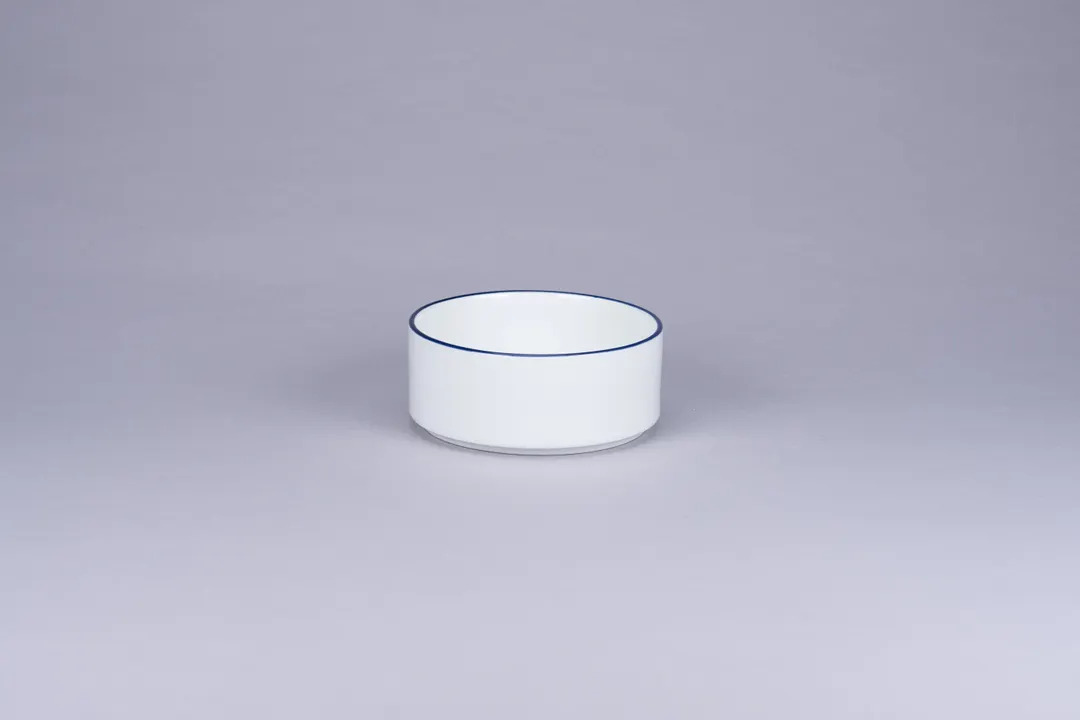 RAK Porcelain PLNOBW12CD25145 - 4" Porcelain Bowl with Blue Rim, 11.68 oz 0.35 Qt - 12/Case