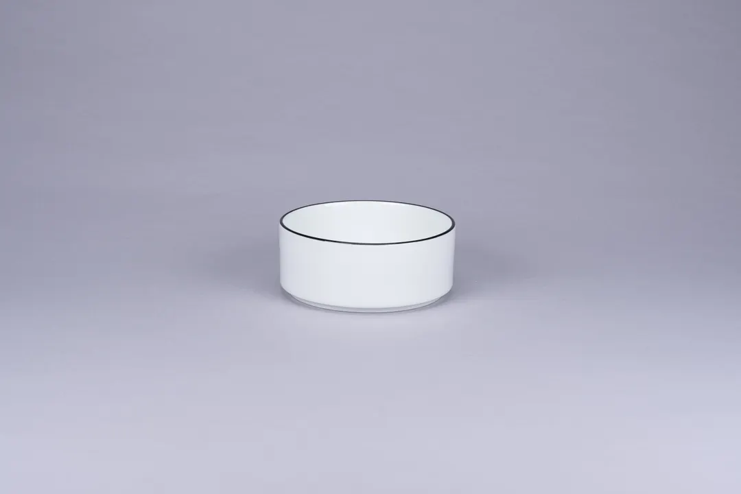 RAK Porcelain PLNOBW12CD25147 - 4" Porcelain Bowl, Black Rim, 11.68 oz Stackable - 12/Case