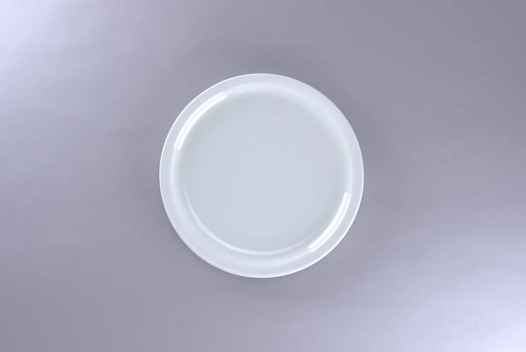RAK Porcelain PLSKRFP22 Round Narrow Rim Flat Plate, 8.67" White Porcelain Dinnerware, 12/Case