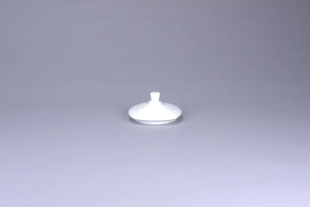 RAK Porcelain PLSKSU25LD Sugar Bowl Lid, 1.75" x 1.8" White Porcelain Polaris Finish - 12/Case