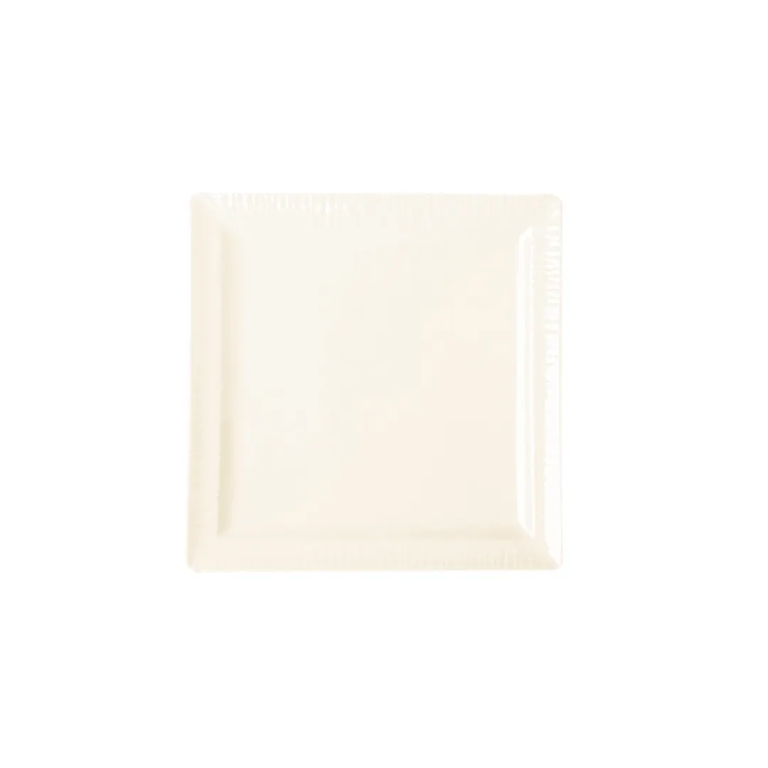 RAK Porcelain PLSP27 - Square Porcelain Plate 10.625" x 10.625", Flat, Oven Safe - 12/Case
