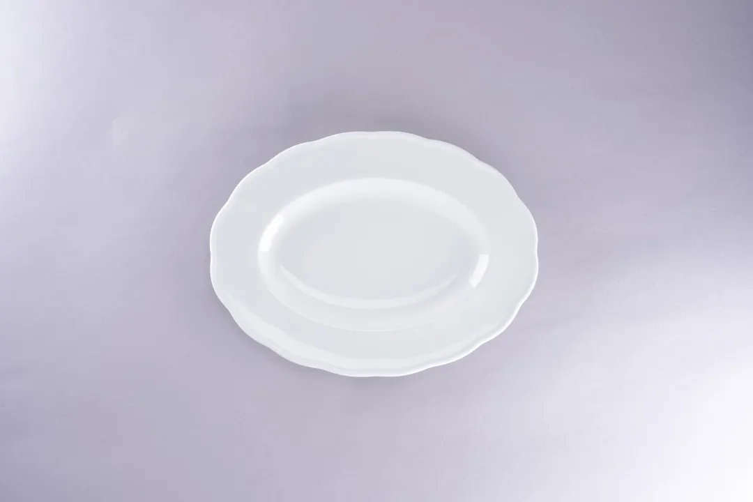 RAK Porcelain PLVIOP28 - Oval Plate 8.27" W x 11.02" L, Porcelain, Fridge/Freezer/Oven Safe - 6/Case