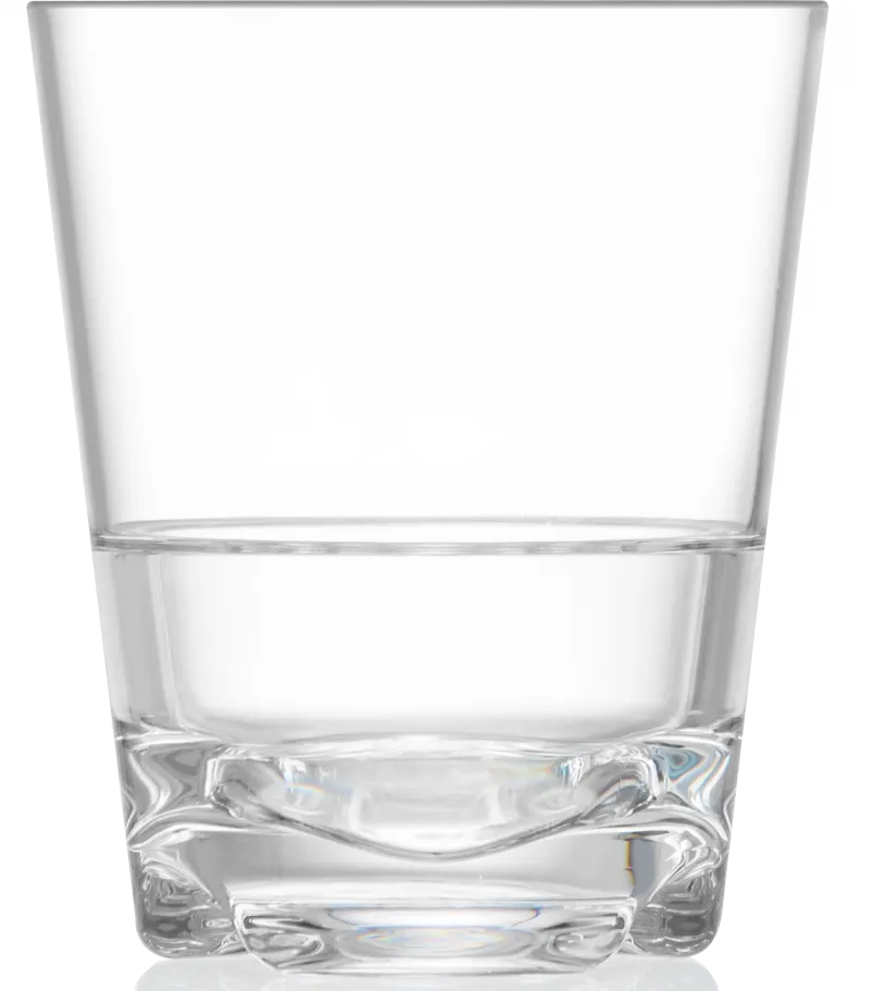 RAK Porcelain PLYWHTDF14 - 14 Oz Clear Polycarbonate, 3.5" D x 4.25" H, 24/Case