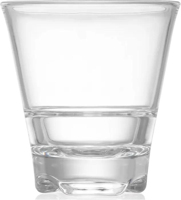 RAK Porcelain PLYWHTSH03 Stack Shot Glass, 2.5" D x 2.75" H, 3 oz Clear Polycarbonate, - 24/Case